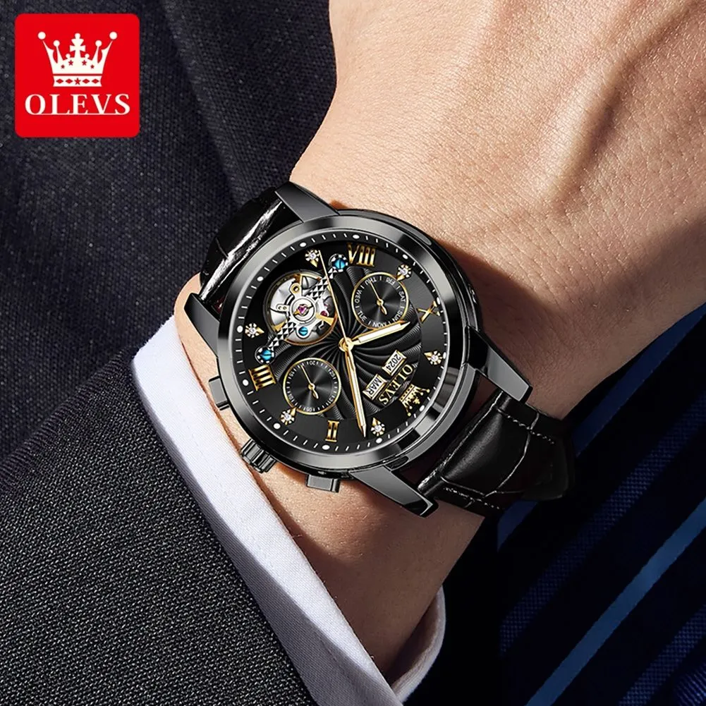 Olevs Men's Watch 7088L - Image 4