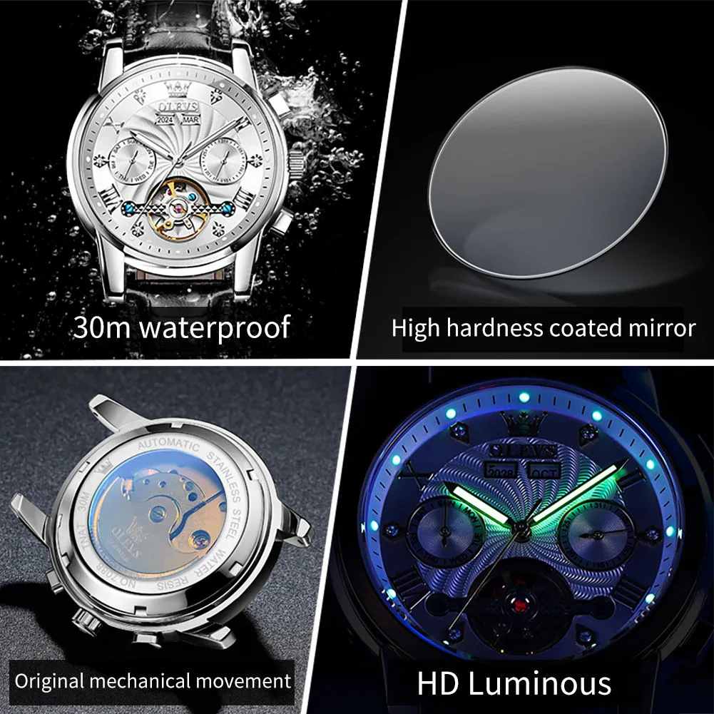 Olevs Men's Watch 7088L - Image 7