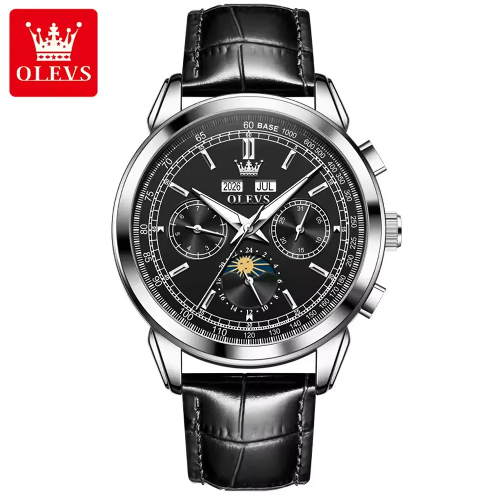 Olevs Men's Watch 7117 - Image 10