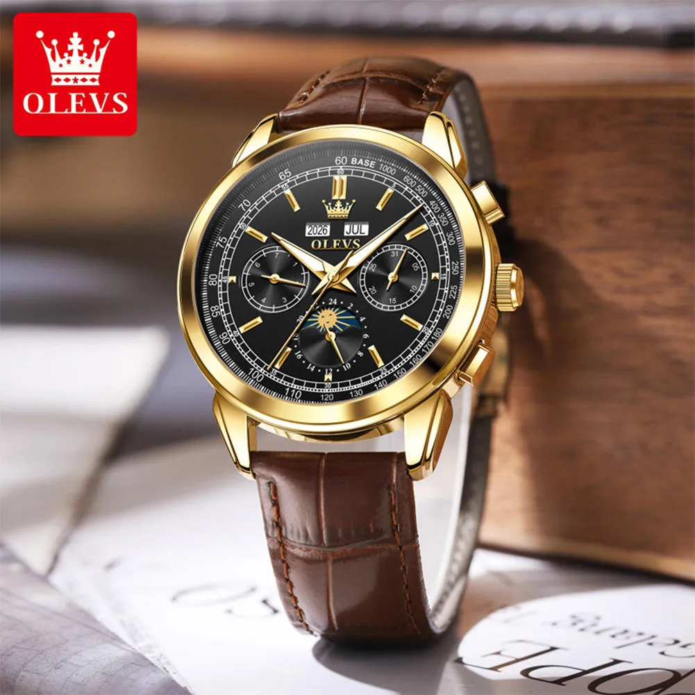 Olevs Men's Watch 7117 - Image 2
