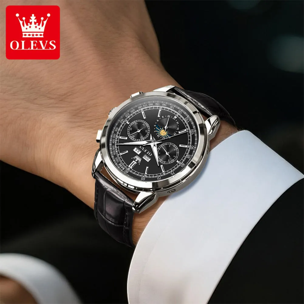 Olevs Men's Watch 7117 - Image 3