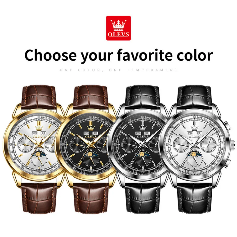 Olevs Men's Watch 7117 - Image 5