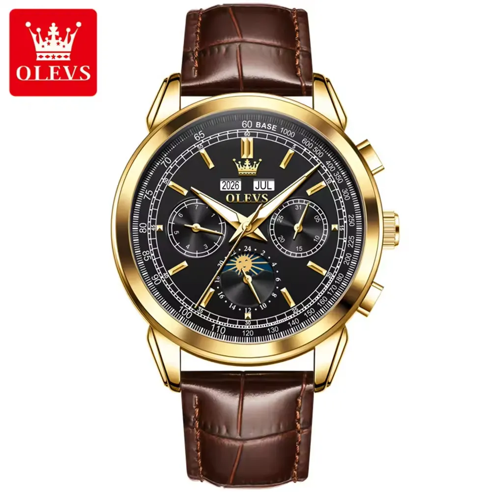 Olevs Men's Watch 7117 - Image 8