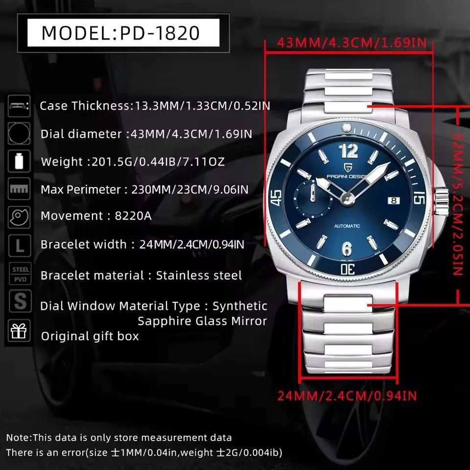 Pagani Design Men’s Watch 1820 - Image 3