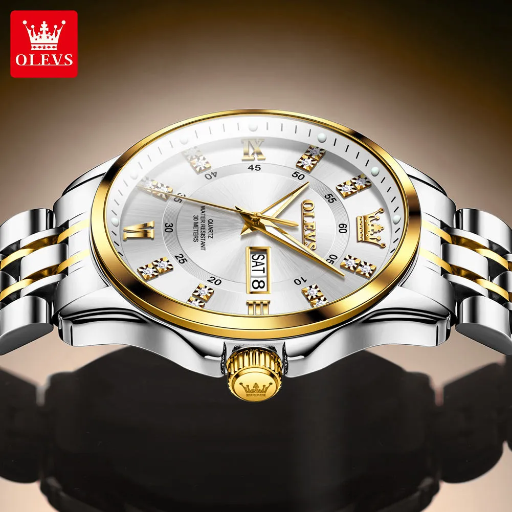 Olevs Men's Watch 3620 - Image 3