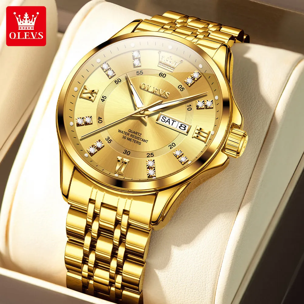 Olevs Men's Watch 3620 - Image 4