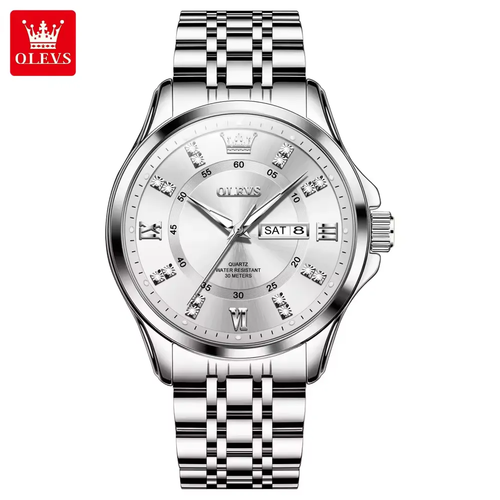Olevs Men's Watch 3620 - Image 8