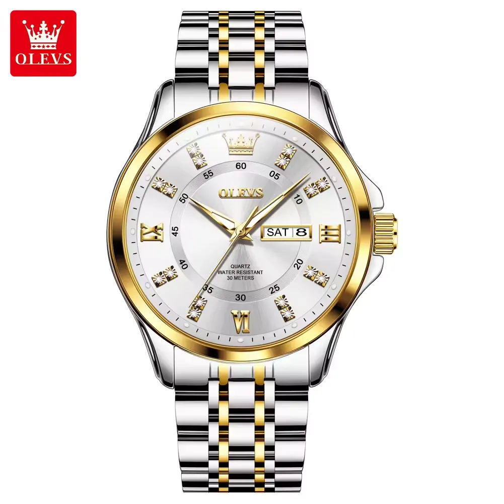 Olevs Men's Watch 3620 - Image 9