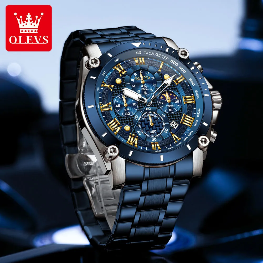 Olevs Men's Watch 3689 - Image 3