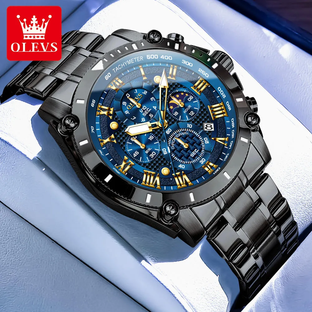 Olevs Men's Watch 3689 - Image 4