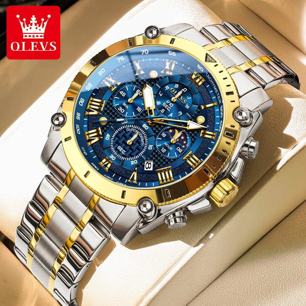 Olevs Men's Watch 3689 - Image 5