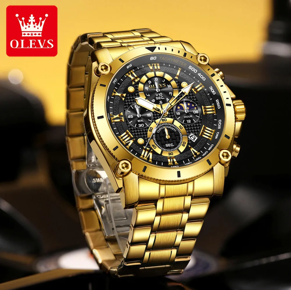 Olevs Men's Watch 3689 - Image 6