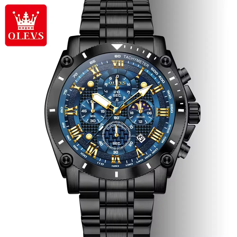 Olevs Men's Watch 3689 - Image 9