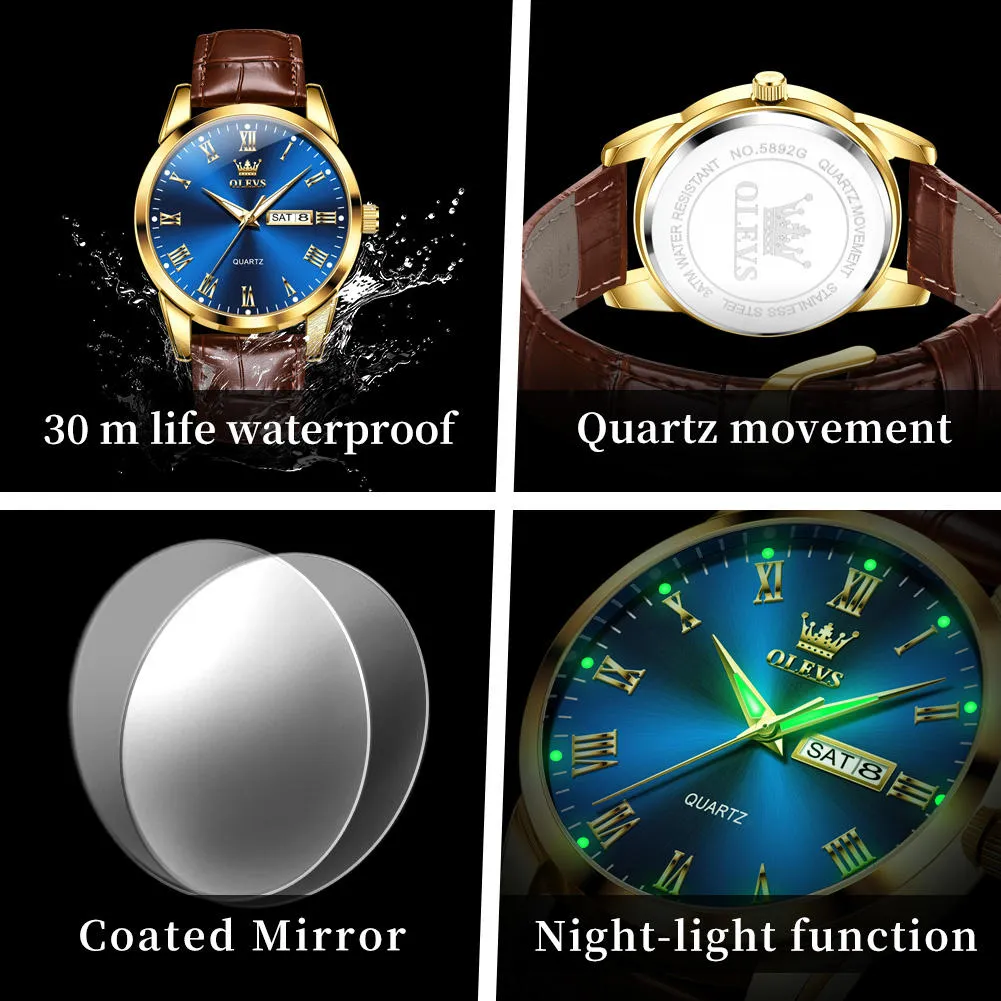 Olevs Men's Watch 5892 - Image 5