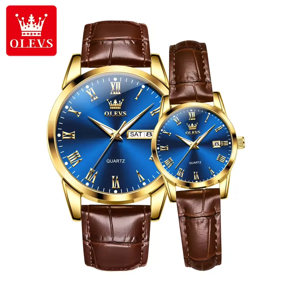 Olevs Couple Watch 5892 - Image 11