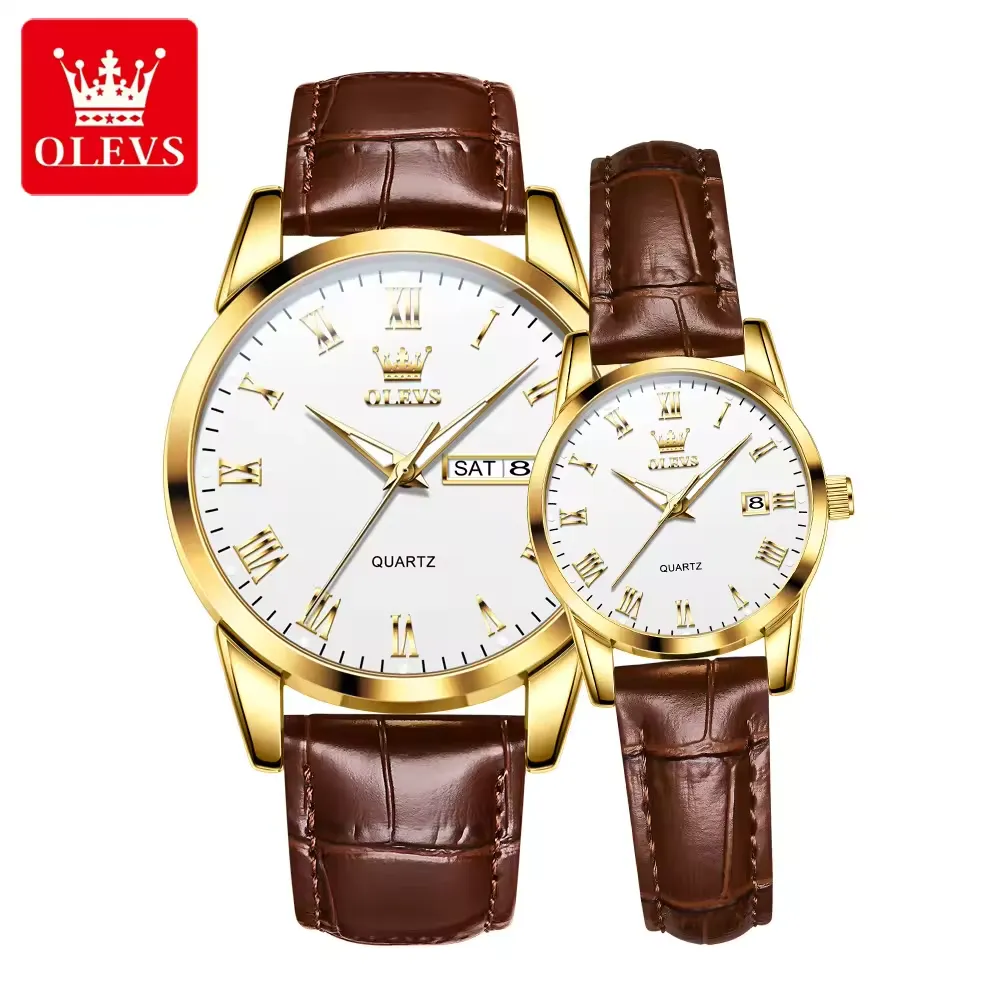 Olevs Couple Watch 5892 - Image 12