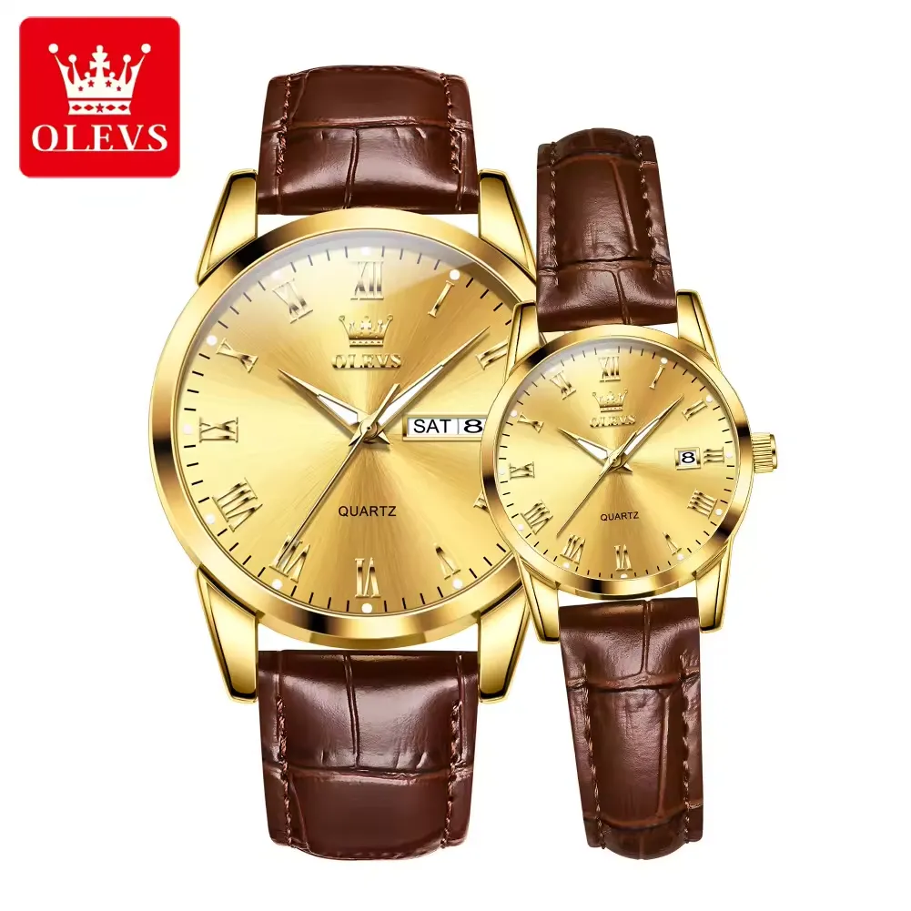 Olevs Couple Watch 5892 - Image 13