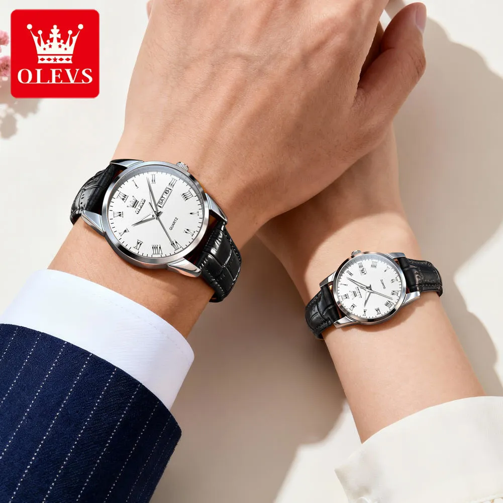 Olevs Couple Watch 5892 - Image 2
