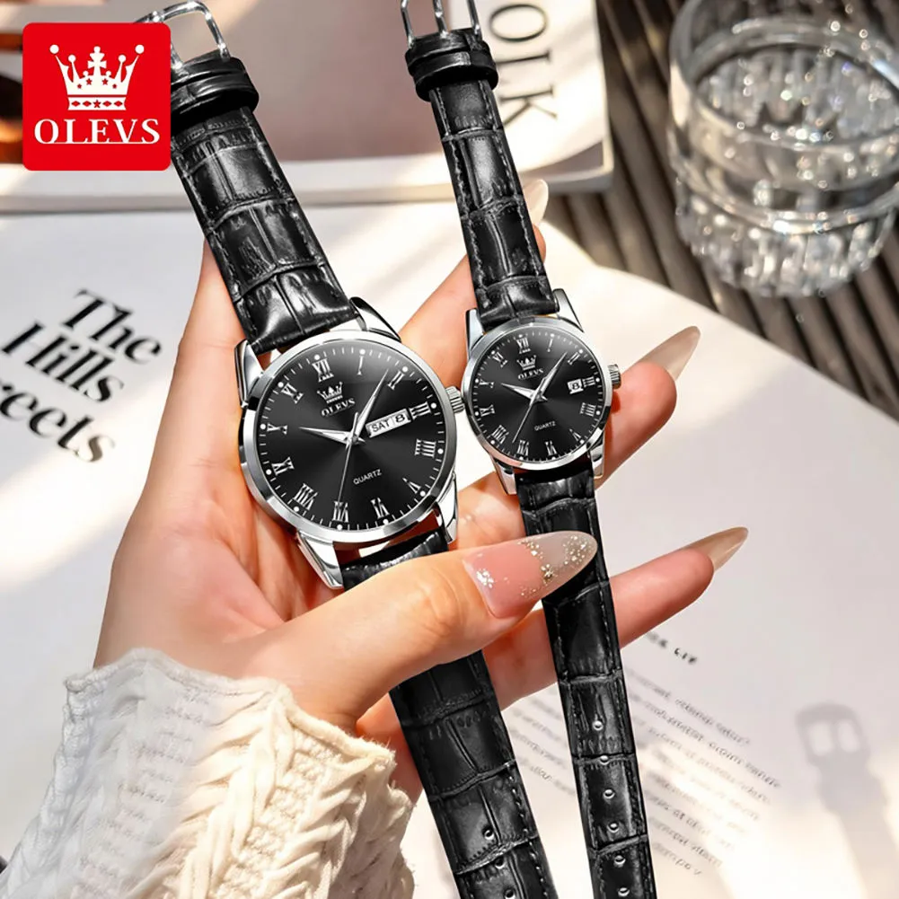 Olevs Couple Watch 5892 - Image 5
