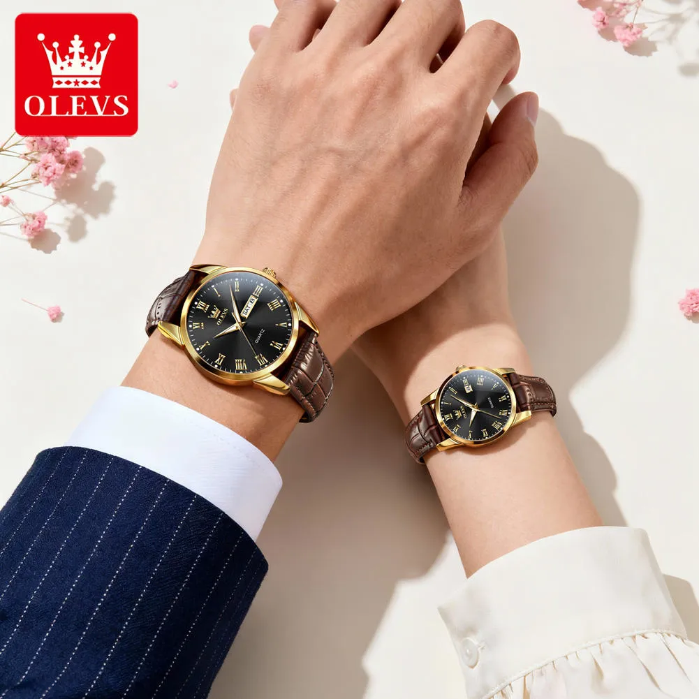 Olevs Couple Watch 5892 - Image 6