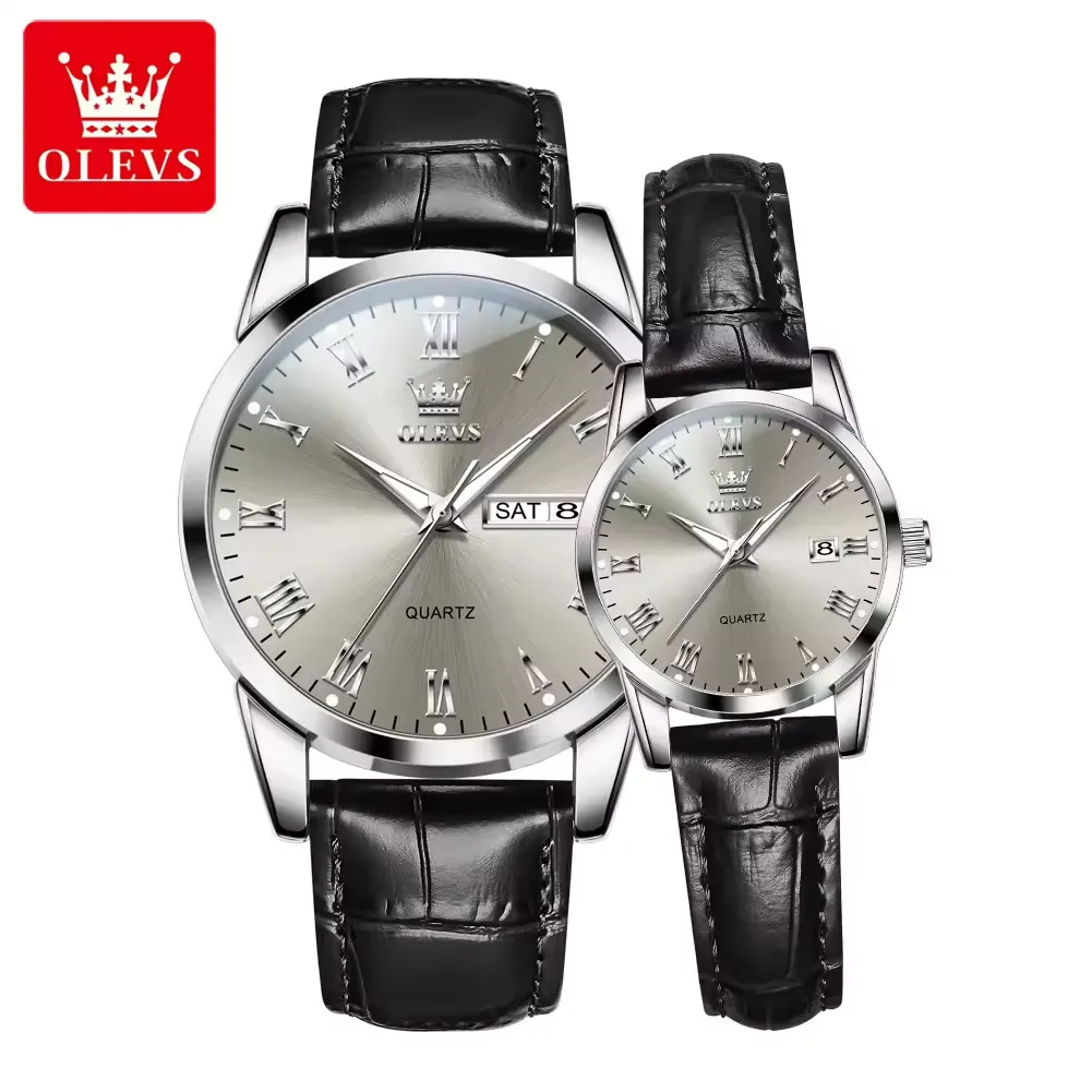 Olevs Couple Watch 5892 - Image 7