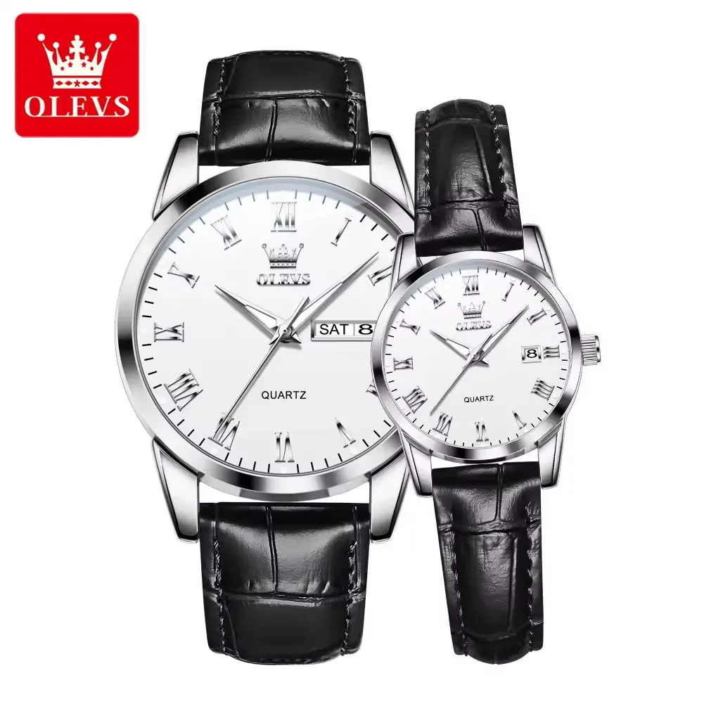 Olevs Couple Watch 5892 - Image 9