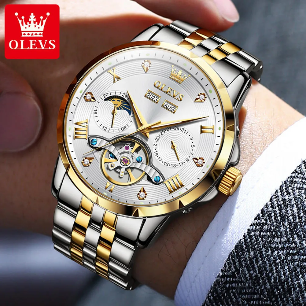 Olevs Men's Watch 6691 - Image 3