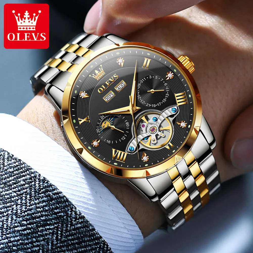 Olevs Men's Watch 6691 - Image 4