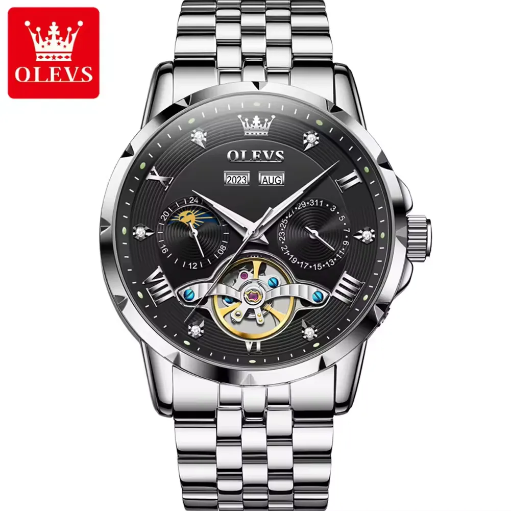 Olevs Men's Watch 6691 - Image 8
