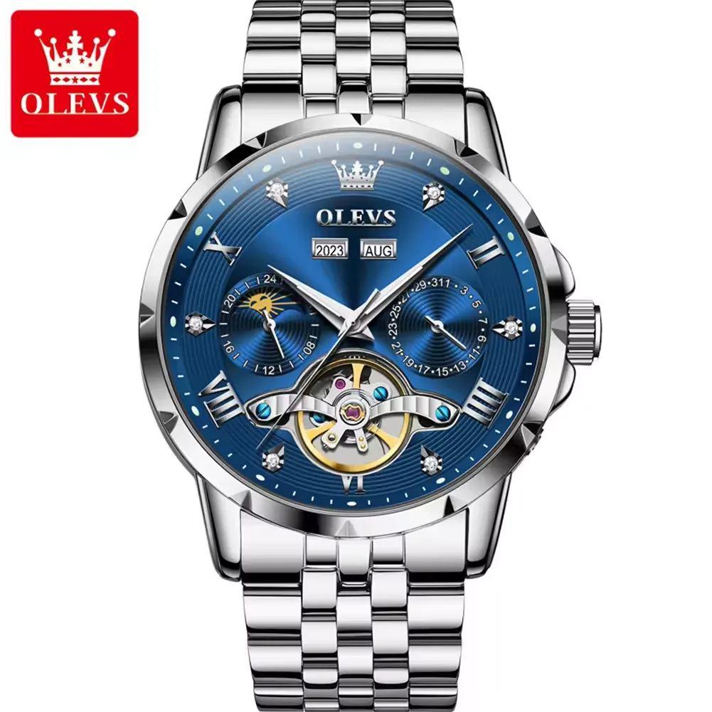 Olevs Men's Watch 6691 - Image 9