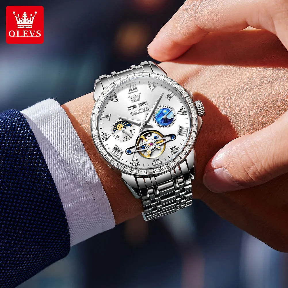 Olevs Men's Watch 6712 - Image 4