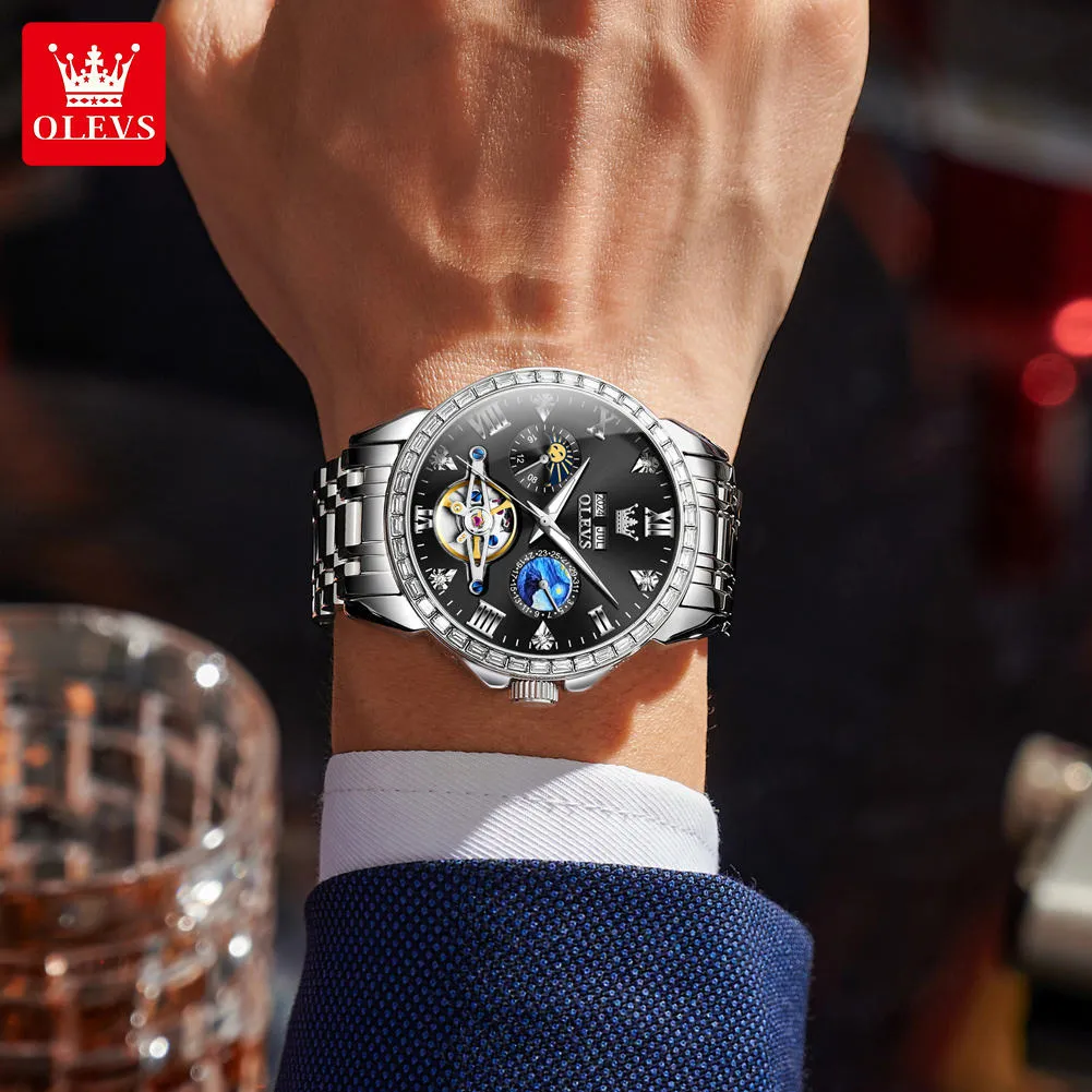 Olevs Men's Watch 6712 - Image 5
