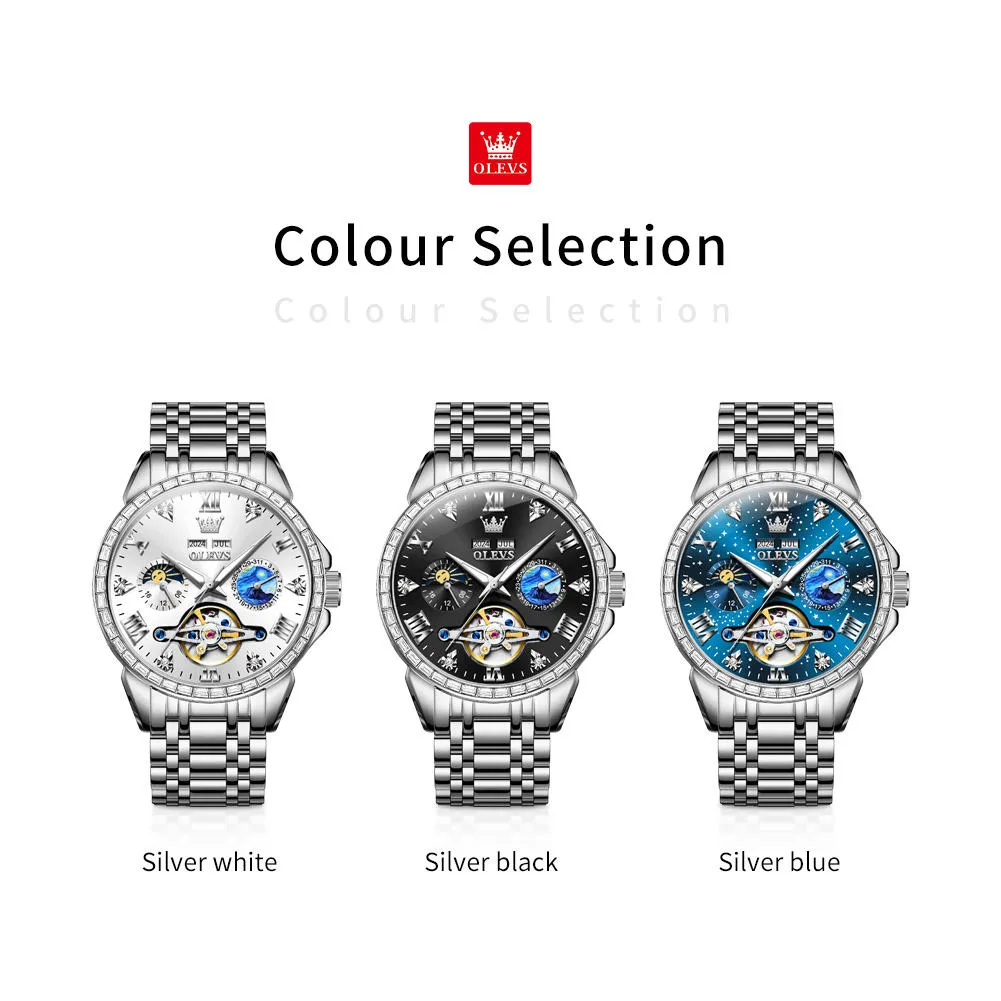 Olevs Men's Watch 6712 - Image 6