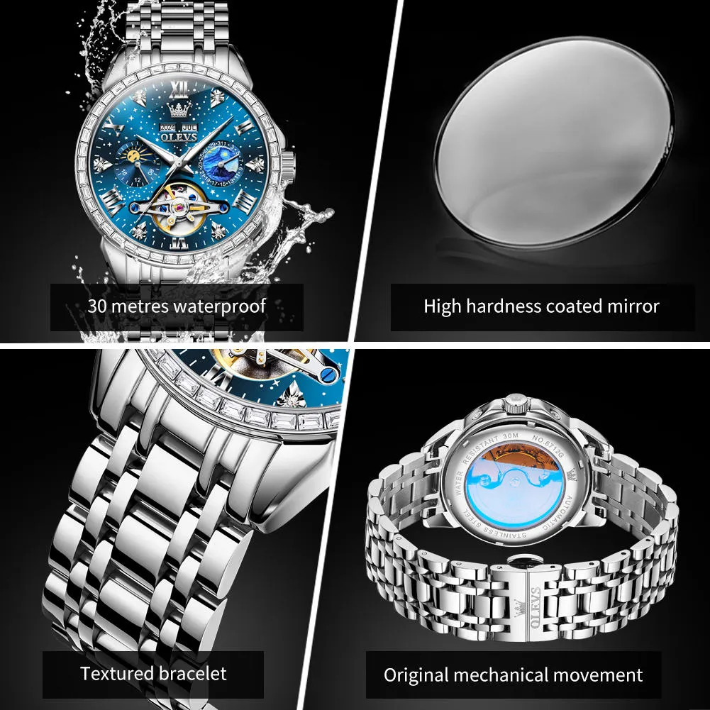 Olevs Men's Watch 6712 - Image 7