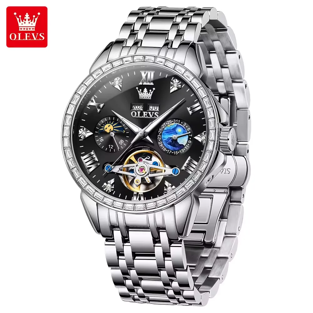 Olevs Men's Watch 6712 - Image 9