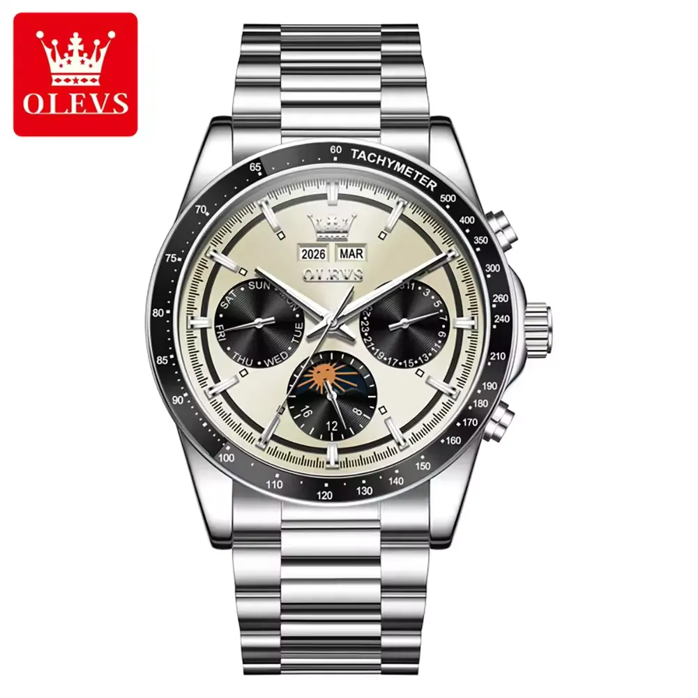 Olevs Men's Watch 6756 - Image 10