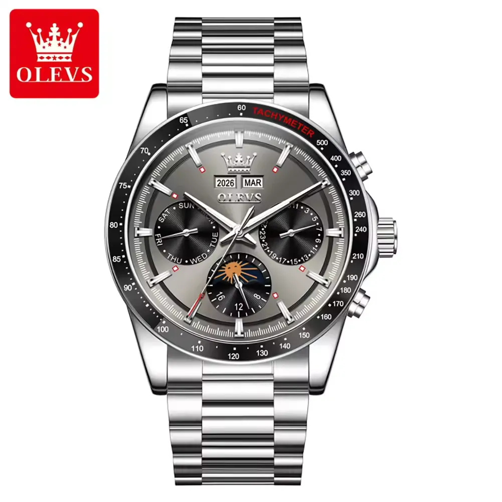 Olevs Men's Watch 6756 - Image 12