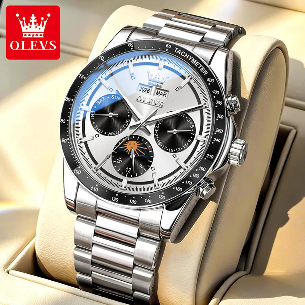 Olevs Men's Watch 6756 - Image 2