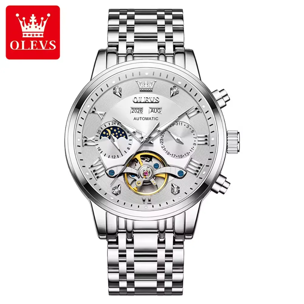 Olevs Men's Watch 6763 - Image 10