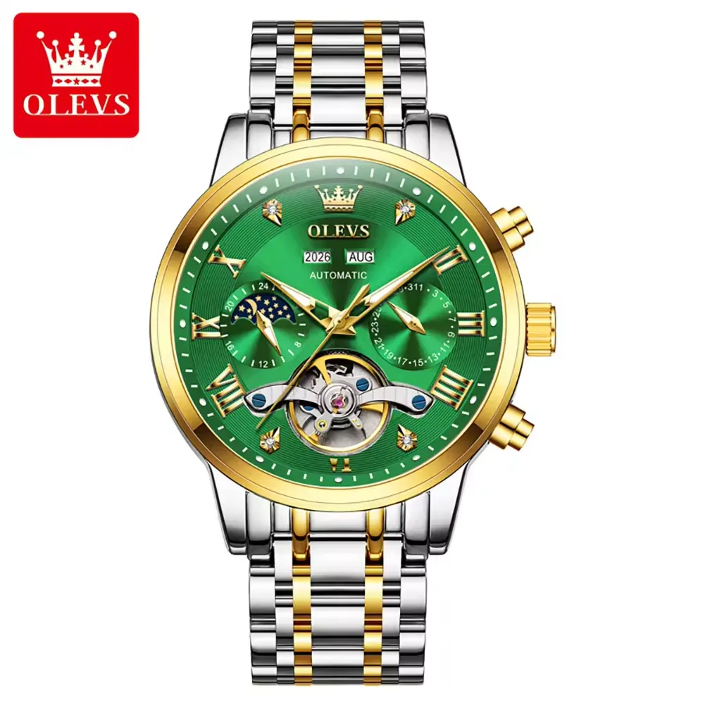 Olevs Men's Watch 6763 - Image 11