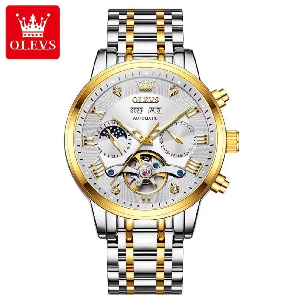 Olevs Men's Watch 6763 - Image 13