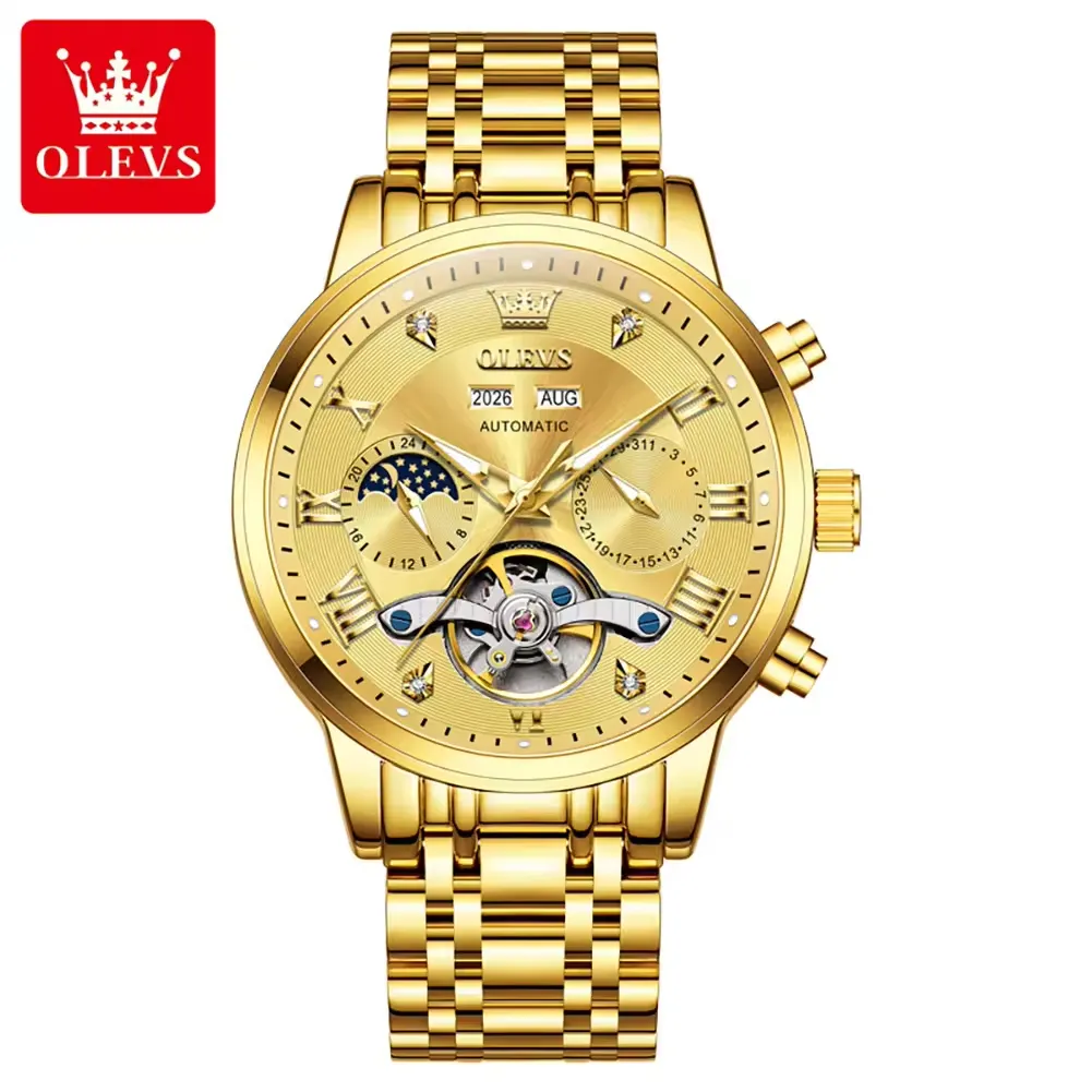 Olevs Men's Watch 6763 - Image 14
