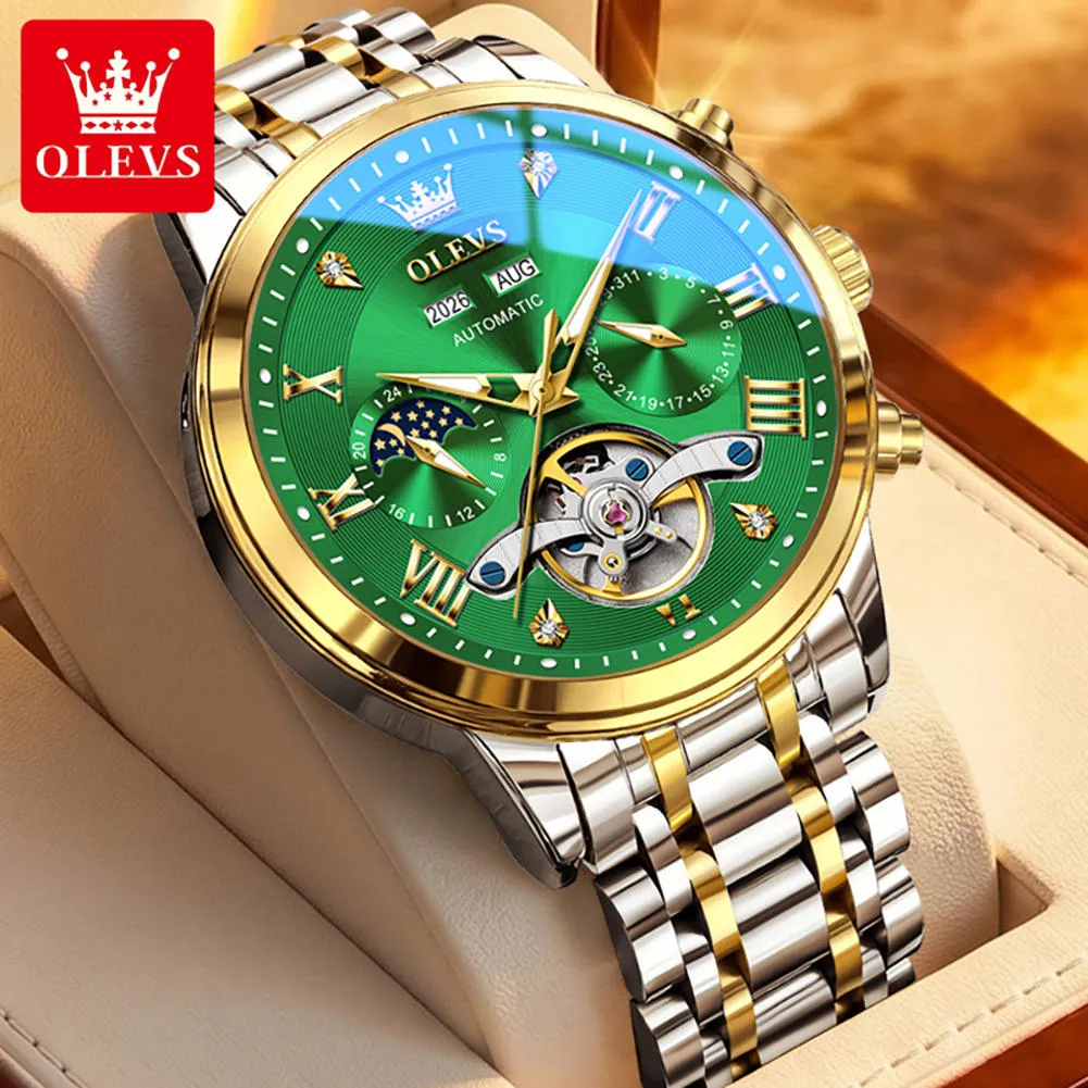 Olevs Men's Watch 6763 - Image 3