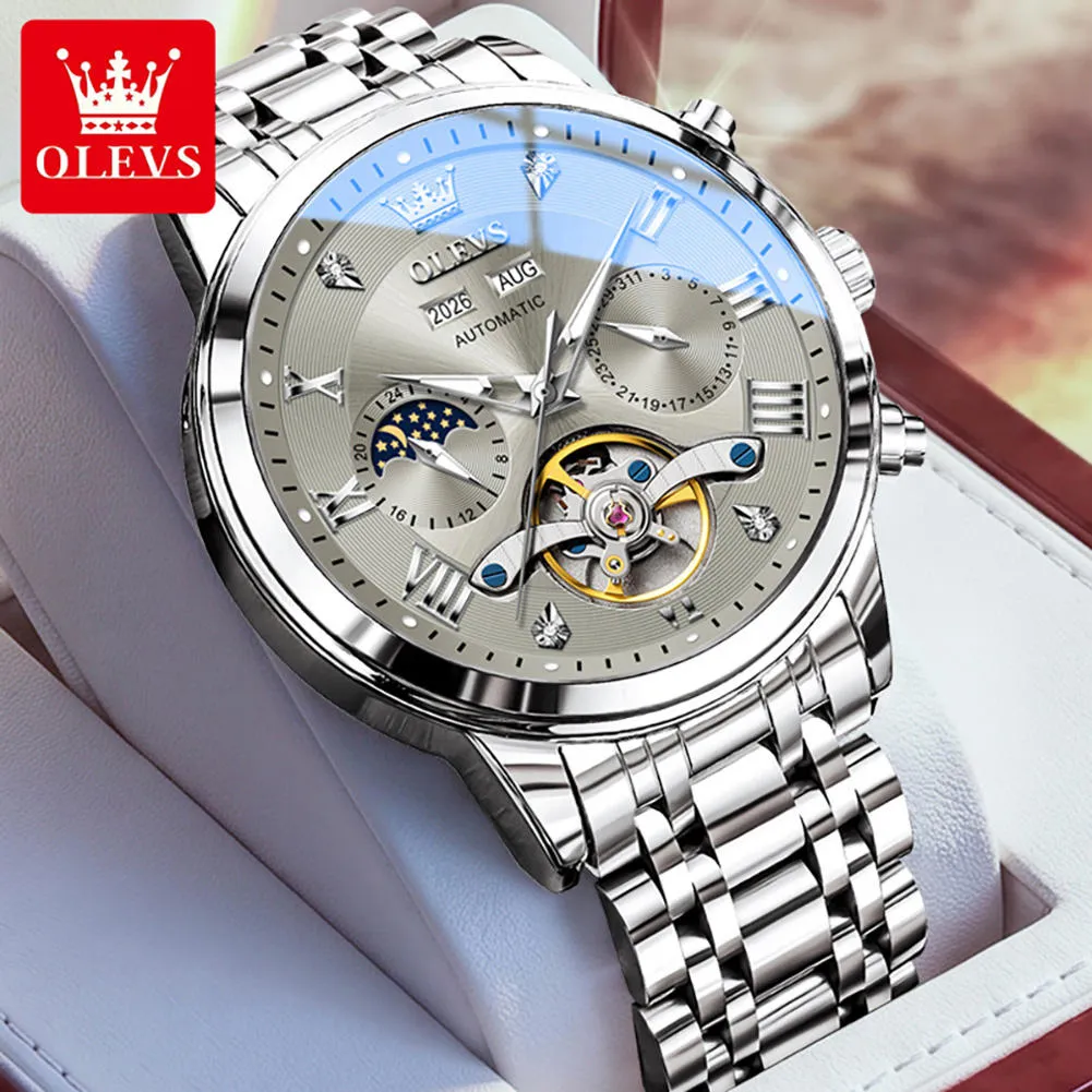 Olevs Men's Watch 6763 - Image 4