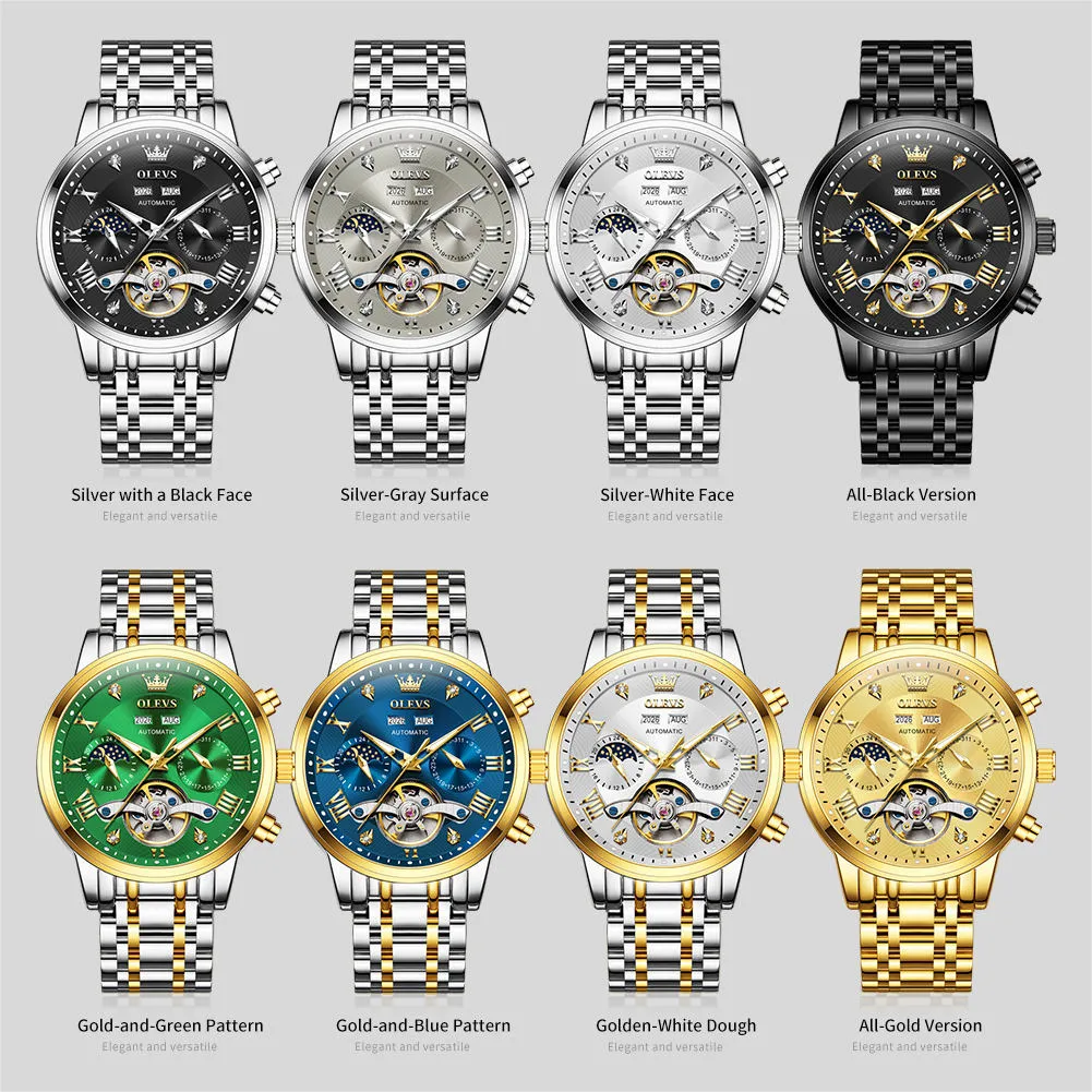Olevs Men's Watch 6763 - Image 5