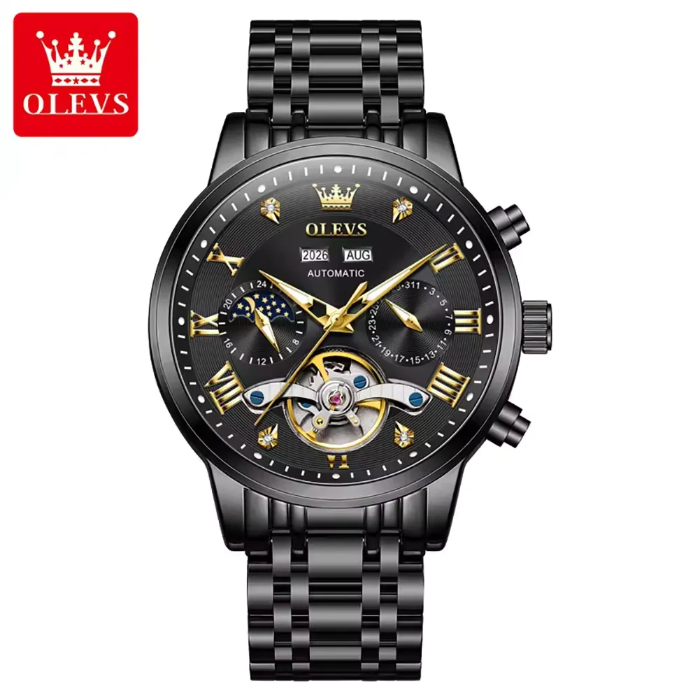 Olevs Men's Watch 6763 - Image 7