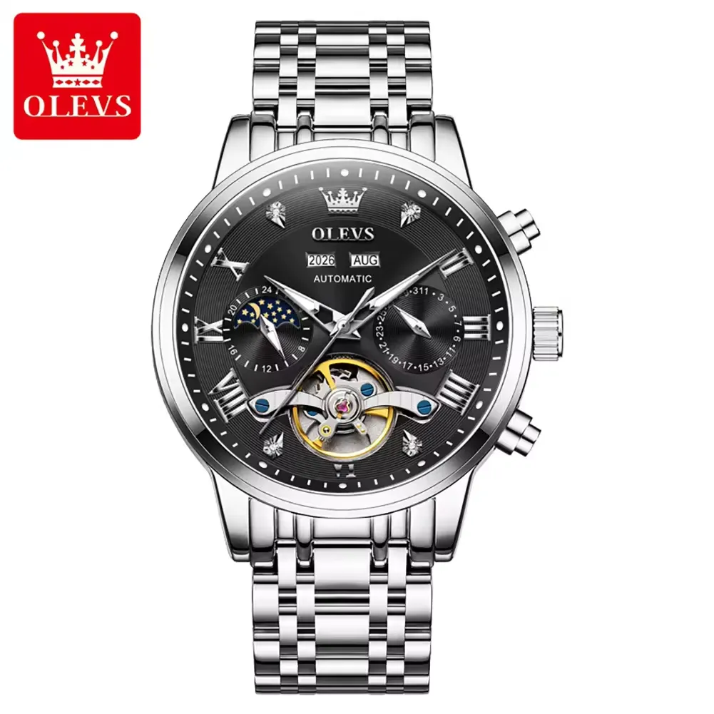 Olevs Men's Watch 6763 - Image 8
