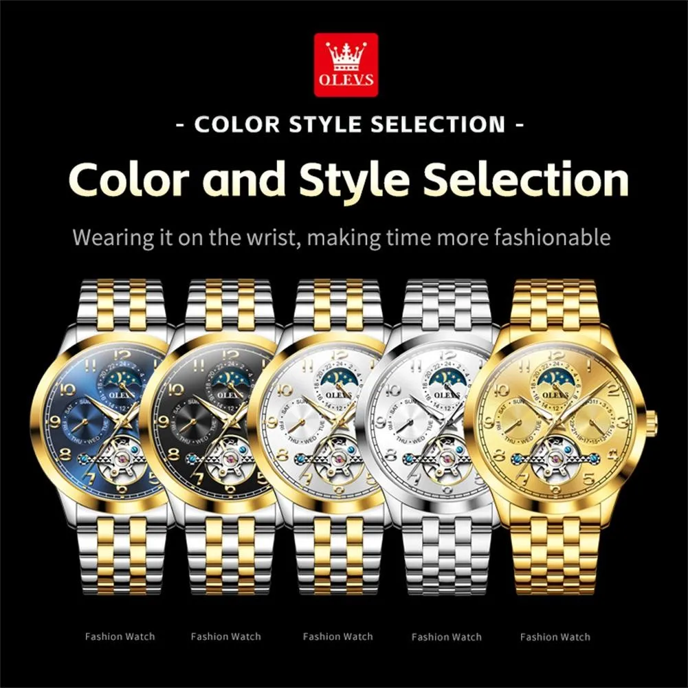 Olevs Men's Watch 7018 - Image 5