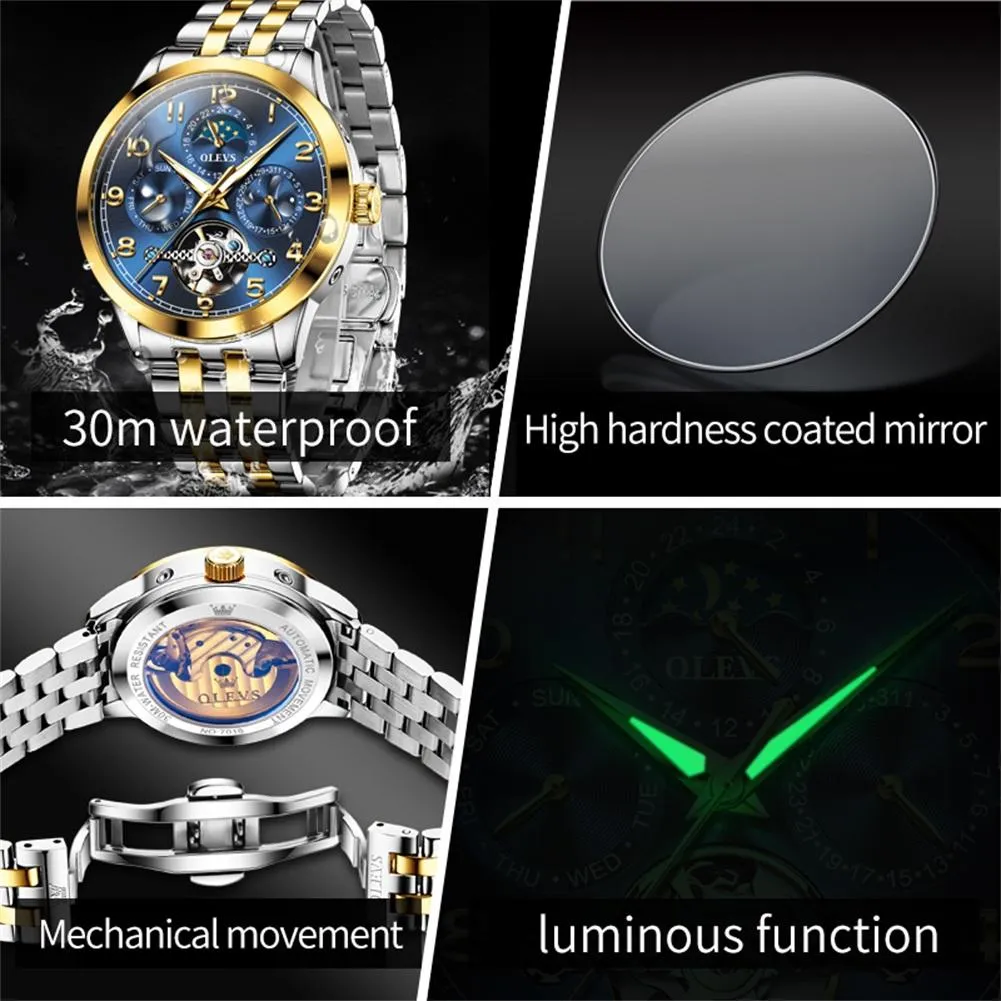 Olevs Men's Watch 7018 - Image 6