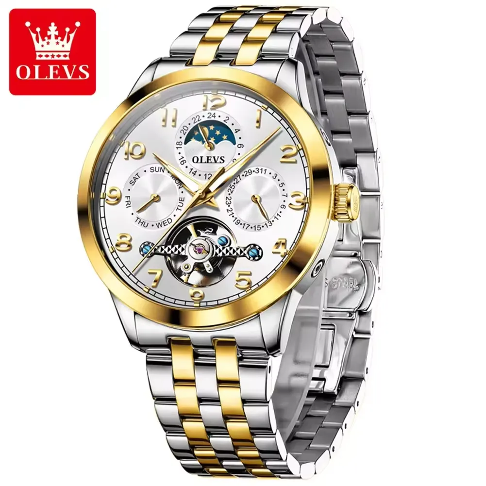 Olevs Men's Watch 7018 - Image 8